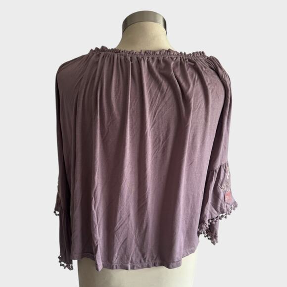 Taylor & Sage XS Light Purple Off Shoulder Top - Picture 10 of 11